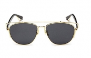 Gmat Retro Vintage Mirrored Aviator Sunglasses Metal Frame Glass Lens Classic Style (Grey)