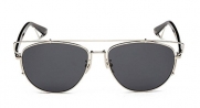 GAMT Retro Vintage Mirrored Aviator Sunglasses Metal Frame Glass Lens Classic Style Silver-grey
