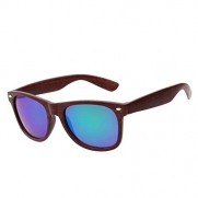 Y-H Wayfarer For Unisex Wood Frame Outdoor Activity Style Classic Colorful Lovers Sunglasses(C11)
