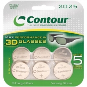 Contour 3D CR2025 3-Volt Value Pack Lithium Batteries (6 Pack)