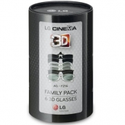 LG AG-F216 Cinema 3D Glasses Family Pack (6-Pairs) for 2011 and 2012 LG Cinema 3D HDTVs