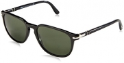 Persol PO3019S Sunglasses-95/31 Black (Crystal Green Lens)-55mm