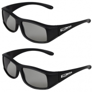 True Depth 3D® Circular Polarized Glasses for Passive Vizio 3D TVs (2 Pairs!)