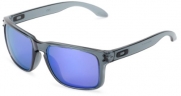 Oakley Holbrook OO9102-45 Iridium Sport Sunglasses,Crystal Black,55 mm