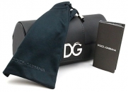 Dolce & Gabbana Case, Black Vinyl Material, Large, Microfiber Pouch, Booklet