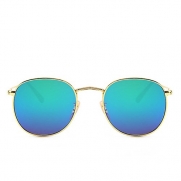 Y-H Unisex Eyewear Round Style Classic Wayfarer Colorful Outdoor Fashion Sunglasses (C1, 50)