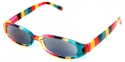 Designer Plaid Sun Reader Reading Glasses - Incredible Colors (1.00, Rainbow)