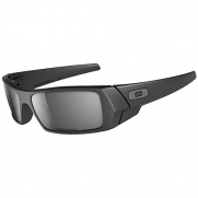 Oakley Mens GasCan Sunglasses 12-856, Matte Black Frame/Black Polarized Iridium Lens