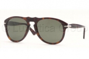 Persol 0649 24/31 Tortoise 0649 Round Sunglasses Lens Category 3 Size 52