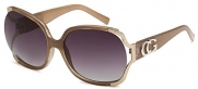 CG Eyewear Designer Vintage Oversized Women's Sunglasses (Celebrity Champagne/Taupe)