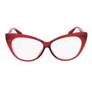 Super Cat Eye Glasses Vintage Inspired Mod Fashion Clear Lens Eyewear (Red)