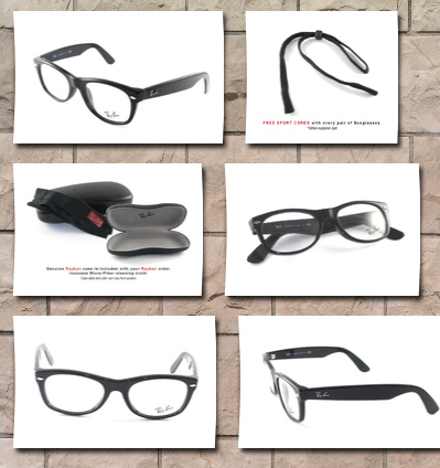 Ray-Ban ray ban rx5184 wayfarer eyeglasses-2000 shiny black-