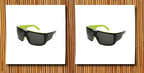 Dragon Alliance domo sunglasses (jet lime with grey lens)