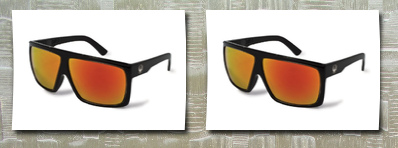 Dragon fame sunglasses, jet, red