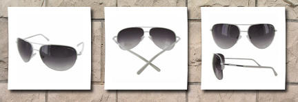 Kenneth Cole reaction mens aviator sunglasses kc1098-21b white frame/smoke lens